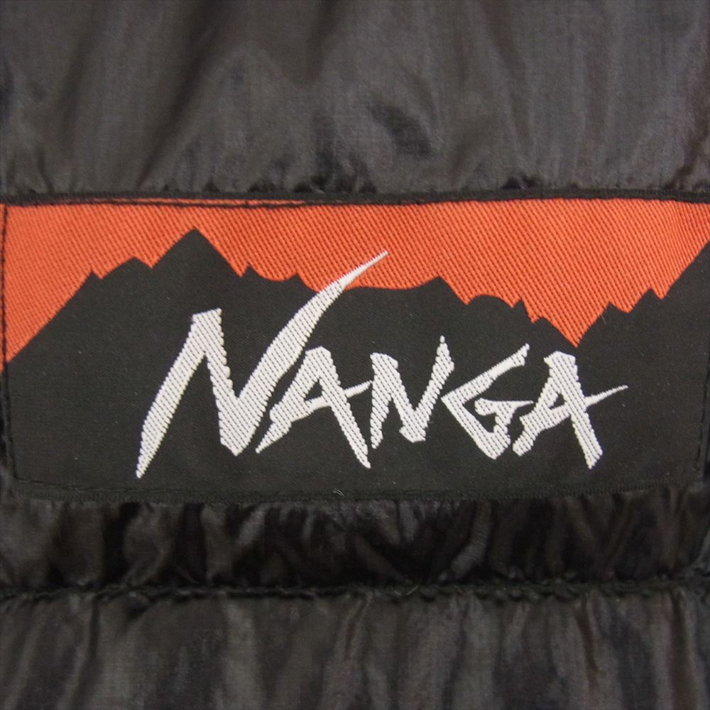 NANGA ナンガ CAL O LINE キャルオーライン BLACK HOLE DOWN VEST リバーシブル ダウン ベスト ブラック ブラック系【美品】【中古】