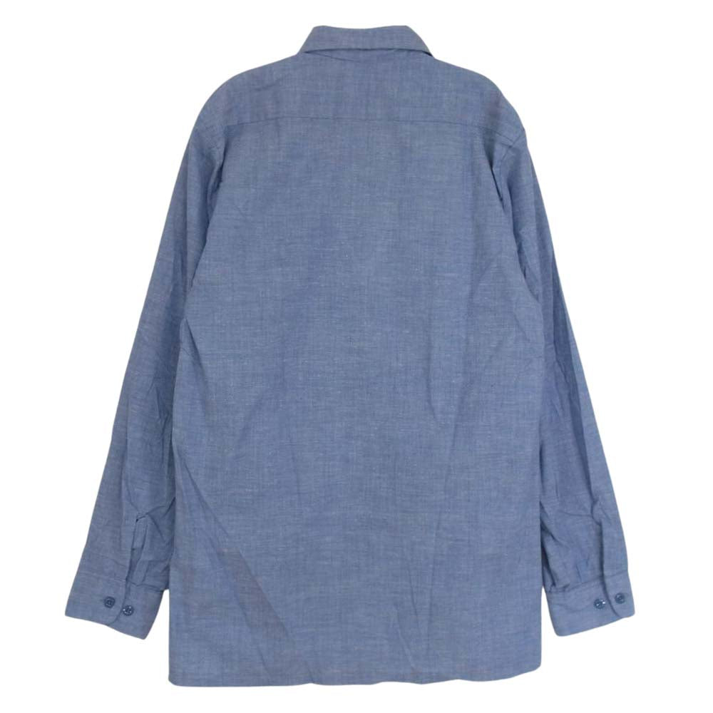 グレンベリー 60s 70s ヴィンテージ Chambray Shirts シャンブレー シャツ ブルー系 M【中古】