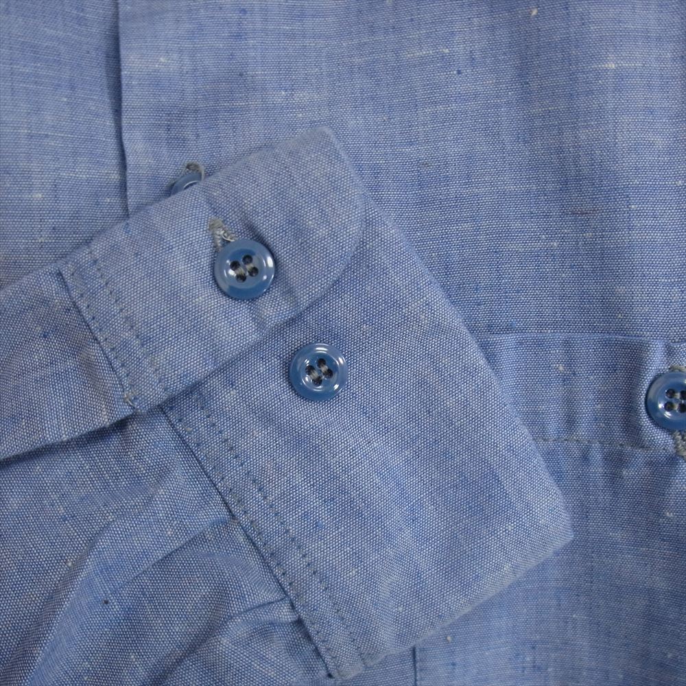 グレンベリー 60s 70s ヴィンテージ Chambray Shirts シャンブレー シャツ ブルー系 M【中古】