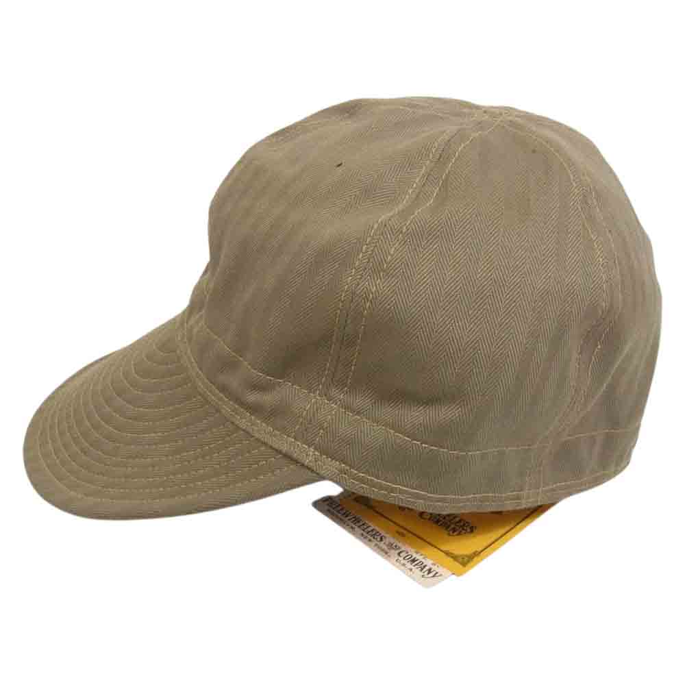 FREEWHEELERS フリーホイーラーズ 2127002 MECHANIC CAP シビリアン ミリタリー スタイル メカニック キャップ カーキ系 S-M【新古品】【未使用】【中古】