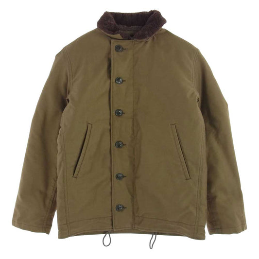 The REAL McCOY'S ザリアルマッコイズ MJ13111 N-1 DECK JACKET KHAKI デッキジャケット カーキ オリーブ系 34【美品】【中古】