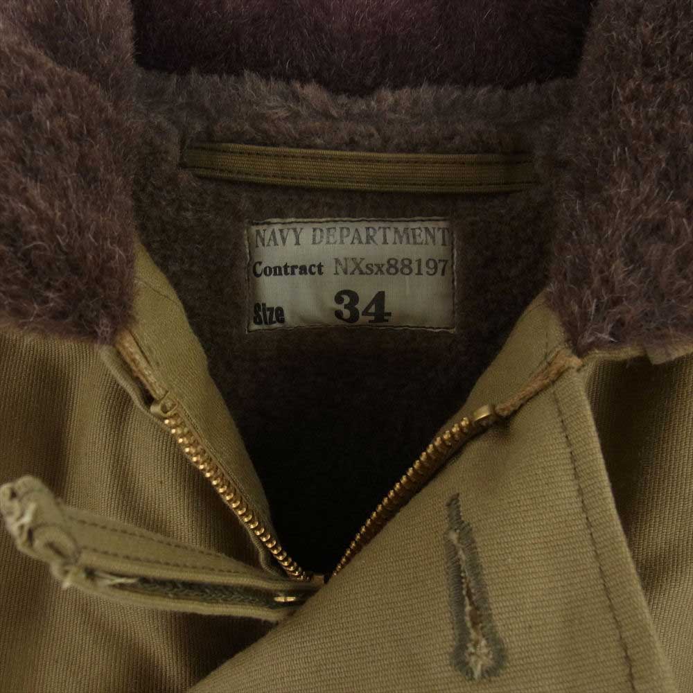 The REAL McCOY'S ザリアルマッコイズ MJ13111 N-1 DECK JACKET KHAKI デッキジャケット カーキ オリーブ系 34【美品】【中古】