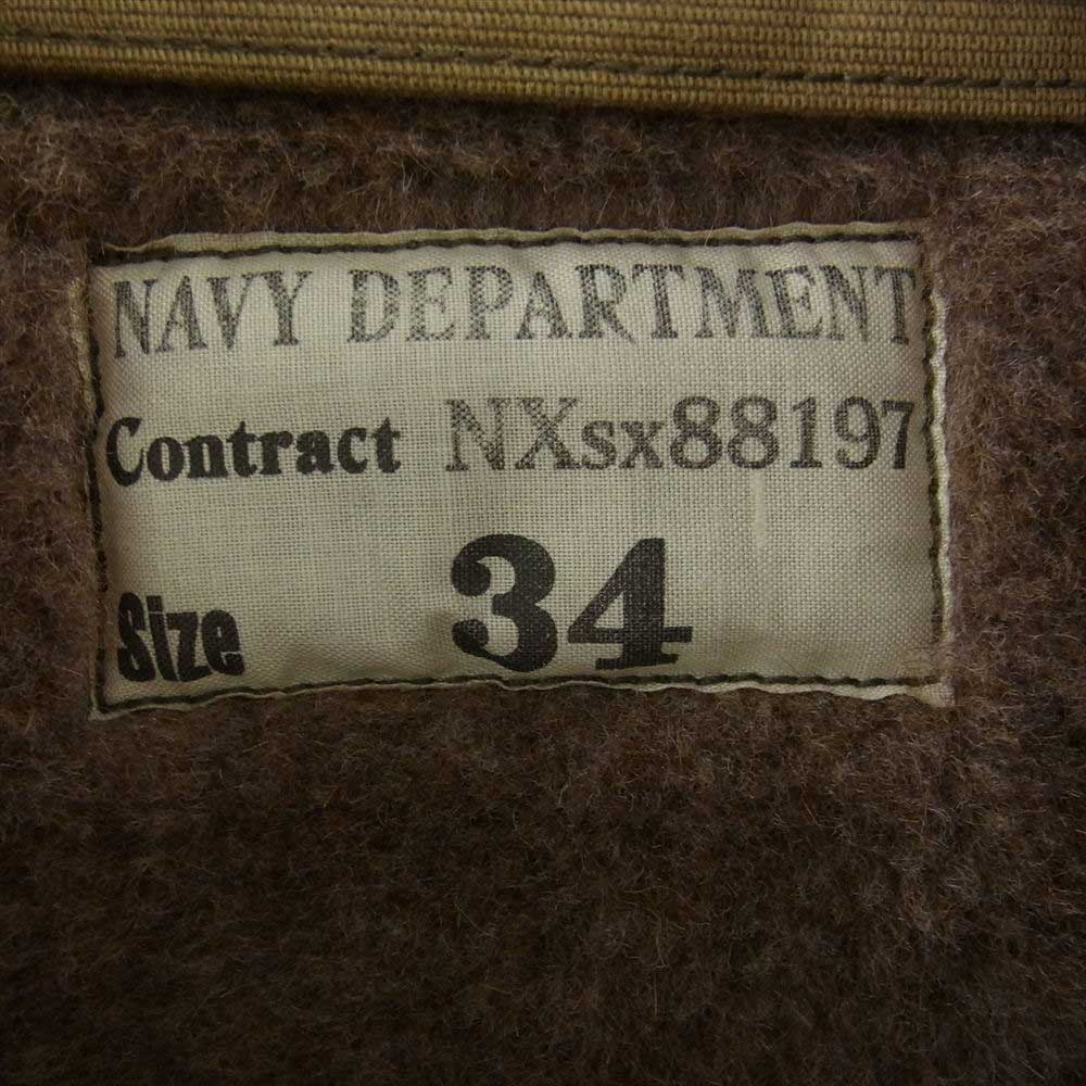 The REAL McCOY'S ザリアルマッコイズ MJ13111 N-1 DECK JACKET KHAKI デッキジャケット カーキ オリーブ系 34【美品】【中古】