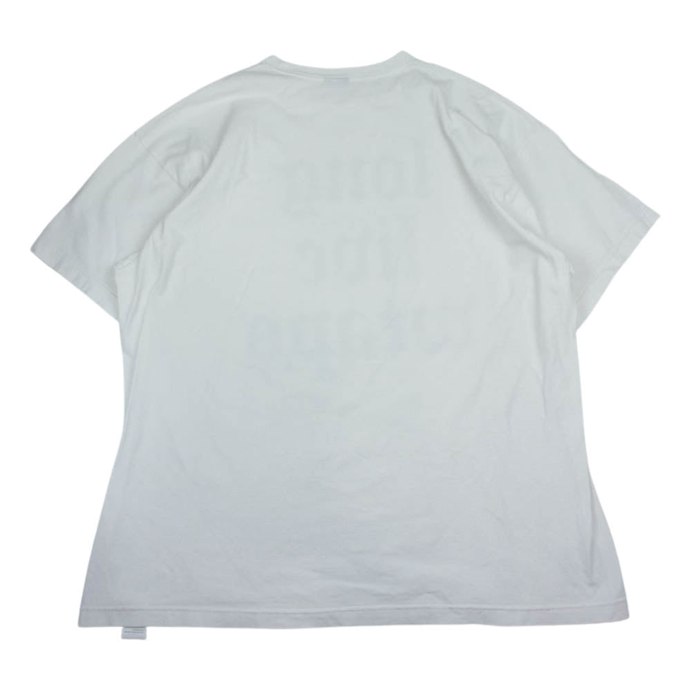 WTAPS ダブルタップス 22SS 221ATDT-STM08S LLW / SS / COTTON LONG LIVE WTAPS ロゴプリント 半袖 Tシャツ ホワイト系 4【中古】