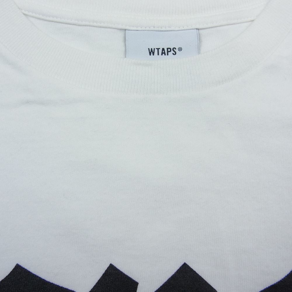 WTAPS ダブルタップス 22SS 221ATDT-STM08S LLW / SS / COTTON LONG LIVE WTAPS ロゴプリント 半袖 Tシャツ ホワイト系 4【中古】