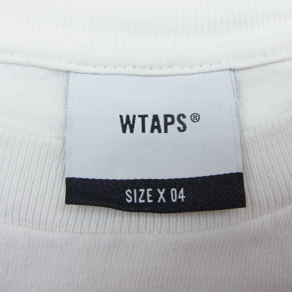 WTAPS ダブルタップス 22SS 221ATDT-STM08S LLW / SS / COTTON LONG LIVE WTAPS ロゴプリント 半袖 Tシャツ ホワイト系 4【中古】