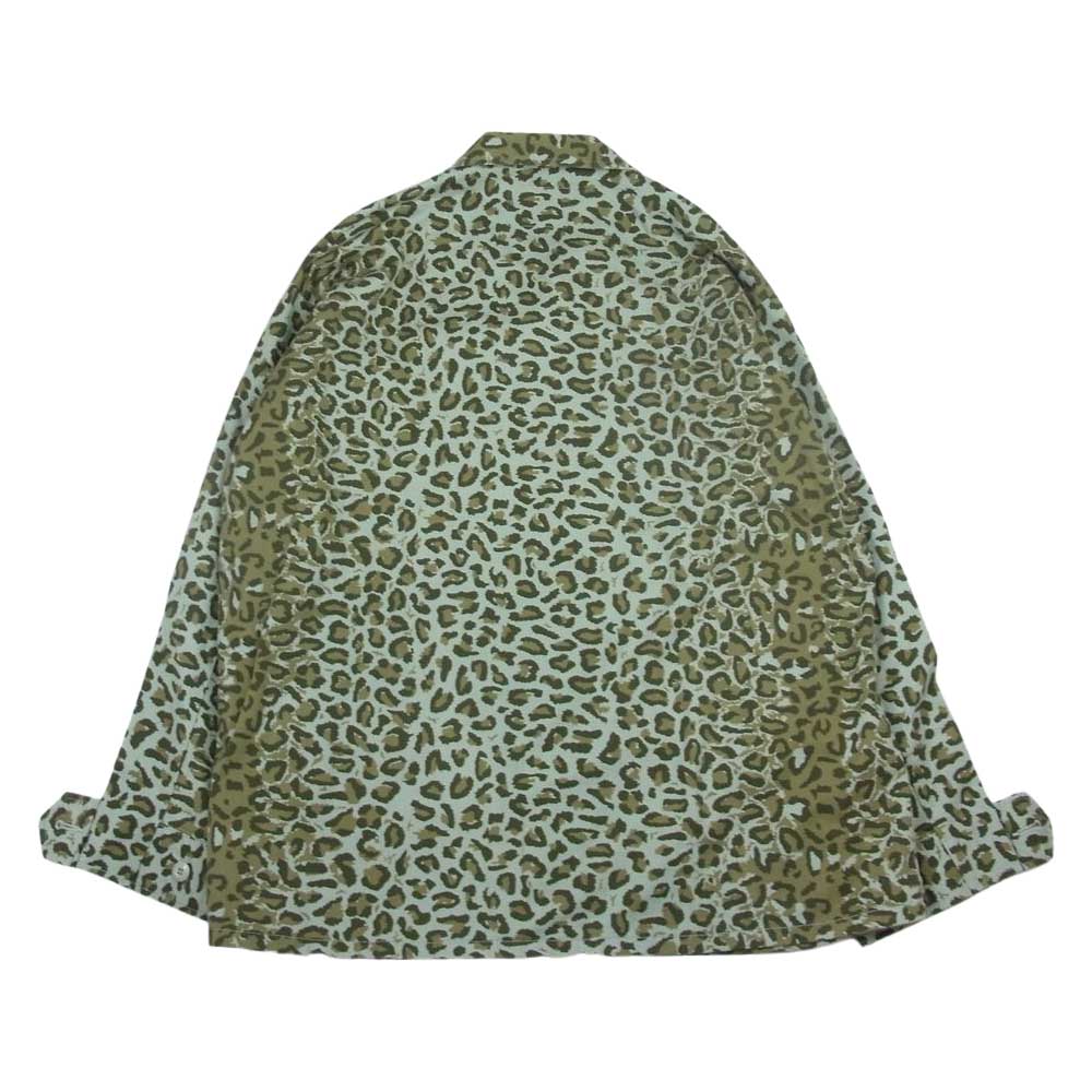WTAPS ダブルタップス 21SS 211WVDT-SHM02 JUNGLE 01 / LS / COTTON. TWILL. CAMO ジャングル コットンツイル カモ 長袖 アーミー シャツ カーキ系 4【中古】