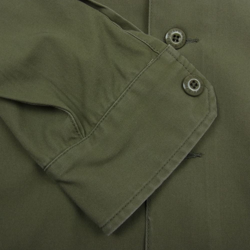 WTAPS ダブルタップス 21SS 211BRDT-SHM02 BUDS / LS / COTTON. TWILL コットンツイル 長袖 アーミー シャツ カーキ系 4【美品】【中古】