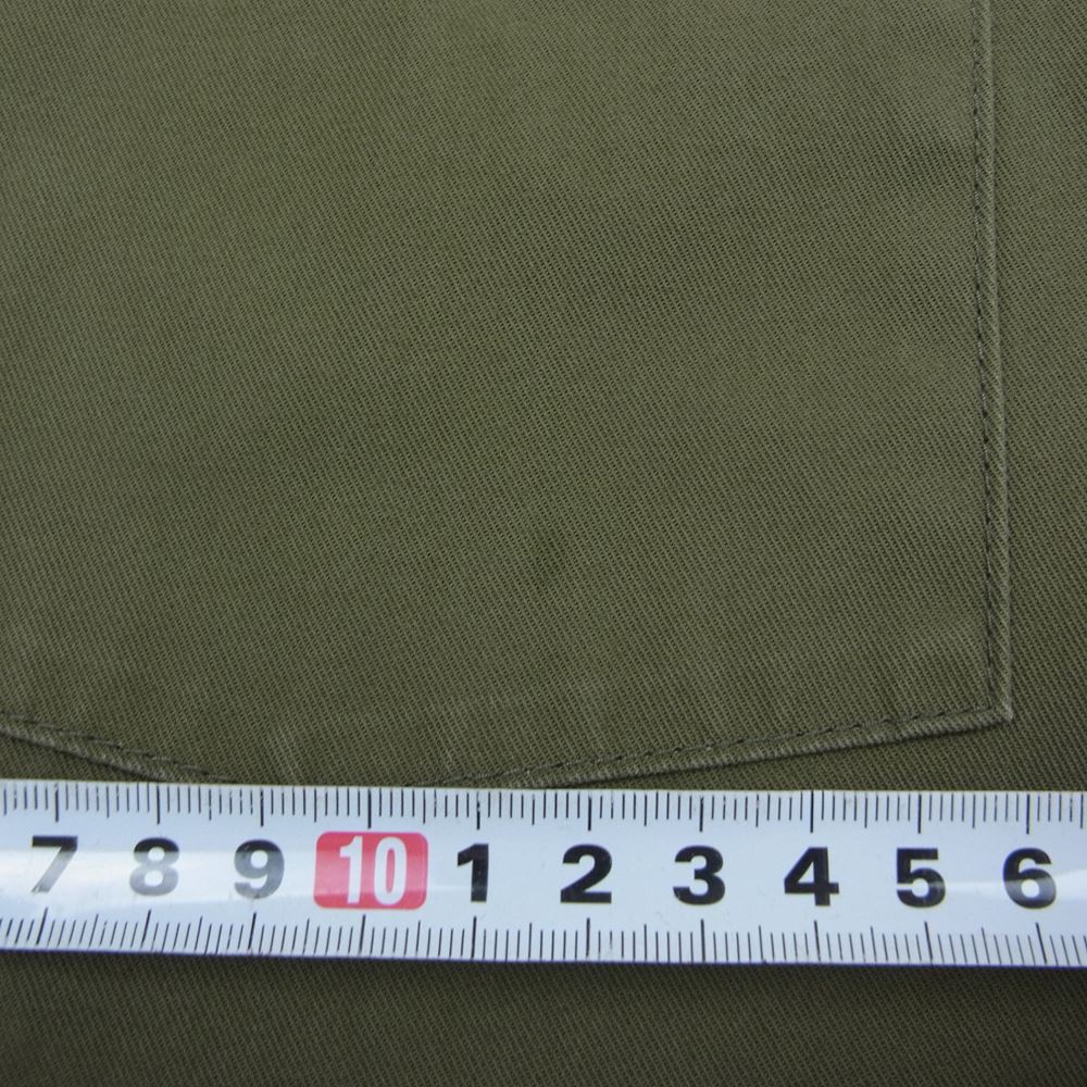 WTAPS ダブルタップス 21SS 211BRDT-SHM02 BUDS / LS / COTTON. TWILL コットンツイル 長袖 アーミー シャツ カーキ系 4【美品】【中古】