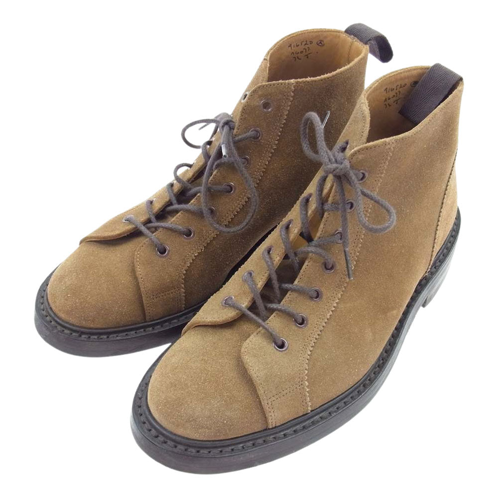 Tricker's トリッカーズ 6077 英国製 モンキーブーツ ダイナイトソール スエード ブーツ ブラウン系【中古】