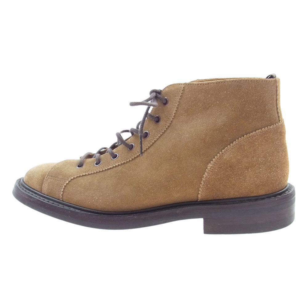 Tricker's トリッカーズ 6077 英国製 モンキーブーツ ダイナイトソール スエード ブーツ ブラウン系【中古】