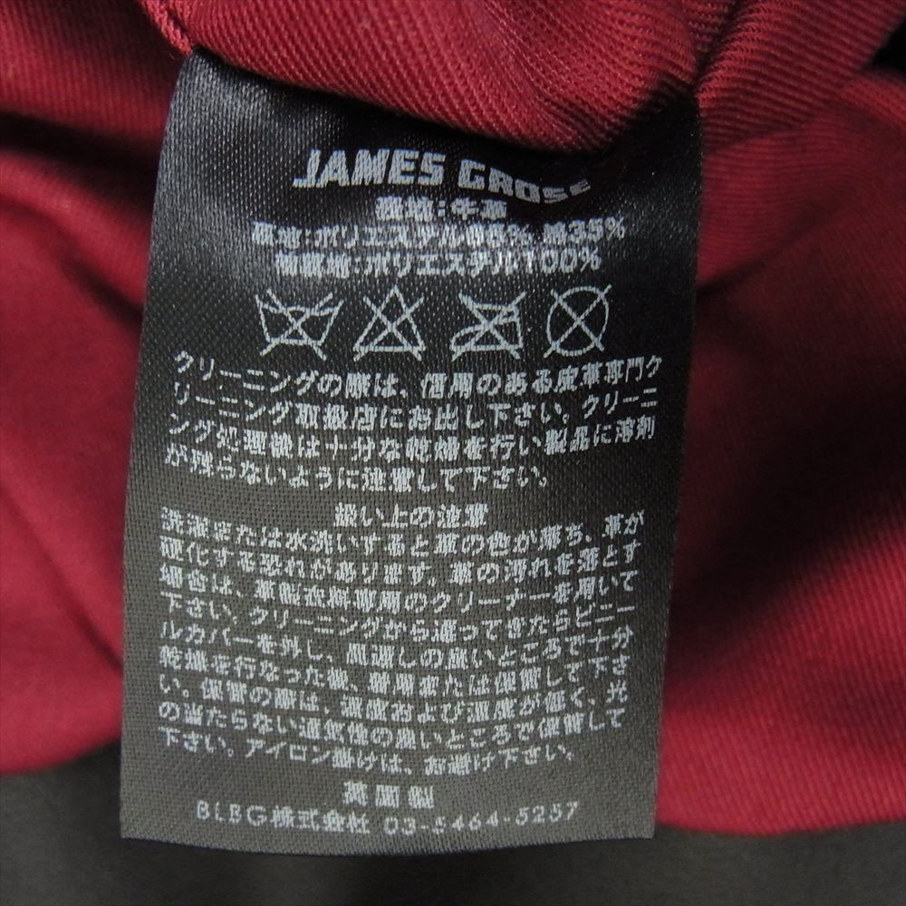 ジェームスグロース JG-GAB-12 英国製 VZL Special 着脱可能襟ボア付 カウレザー シングルライダースジャケット ブラック系 36【美品】【中古】