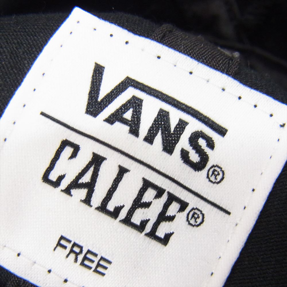 CALEE キャリー 22AW CL-002VANS 122C1160199 VANS FOL Wappen cap バンズ ワッペン キャップ ブラック系 F【新古品】【未使用】【中古】