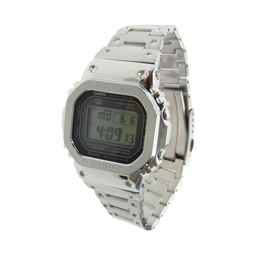 CASIO G-SHOCK カシオ ジーショック GMW-B5000D-1JF FULL METAL フルメタル シルバー 電波ソーラー ウォッチ 腕時計 シルバー系【新古品】【未使用】【中古】