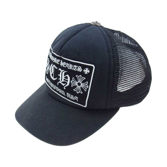 CHROME HEARTS クロムハーツ（原本無） CH TRUCKER CAP メッシュ トラッカー キャップ ブラック系 OS【中古】