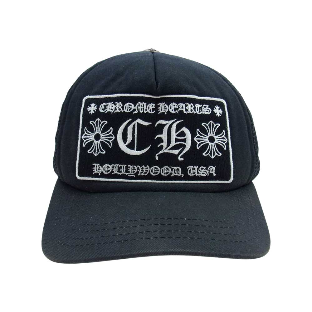 CHROME HEARTS クロムハーツ（原本無） CH TRUCKER CAP メッシュ トラッカー キャップ ブラック系 OS【中古】