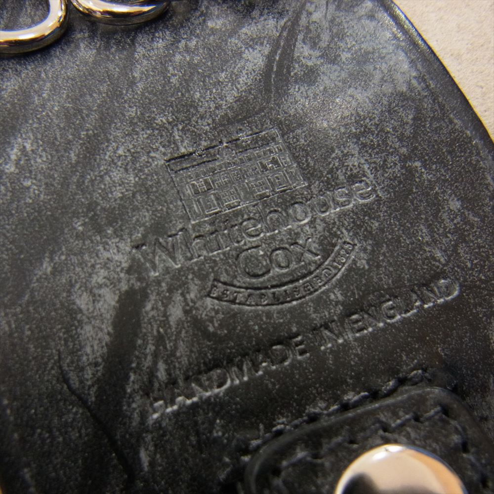WHITE HOUSE COX ホワイトハウスコックス S9692 BRIDLE LEATHER KEY CASE WITH RING ブライドルレザー 6連 キーケース ダークグレー系【極上美品】【中古】