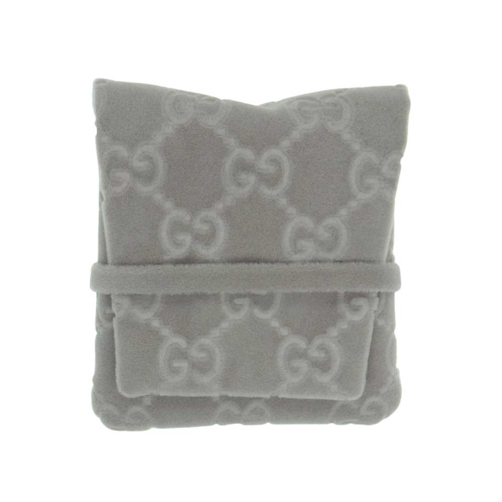 GUCCI グッチ インターロッキングG スパイク スタッズ ニードル パール 2連 リング ゴールド系 11号【中古】