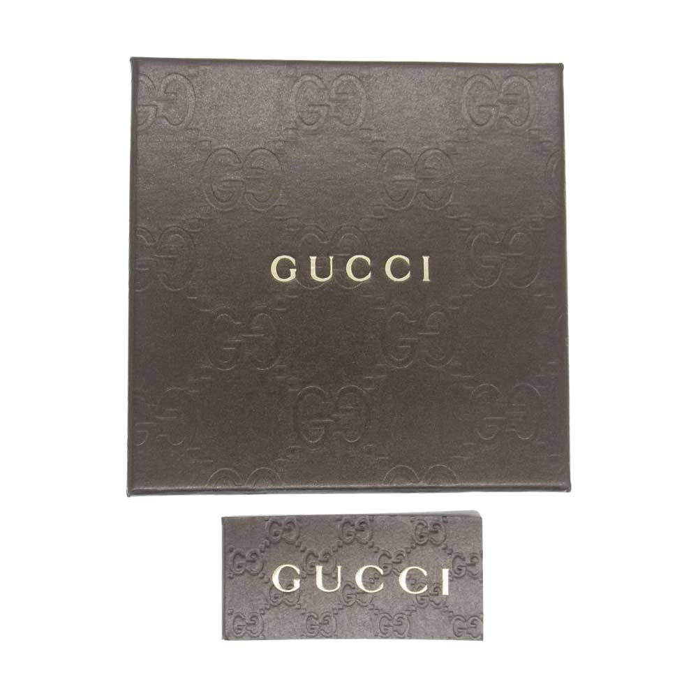 GUCCI グッチ インターロッキングG スパイク スタッズ ニードル パール 2連 リング ゴールド系 11号【中古】