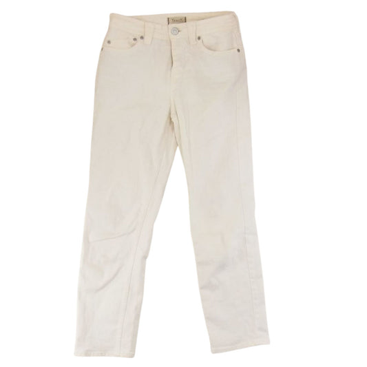 YANUK ヤヌーク 57191018 SpillProof加工 スリムテーパード パンツ ホワイト系 24【中古】