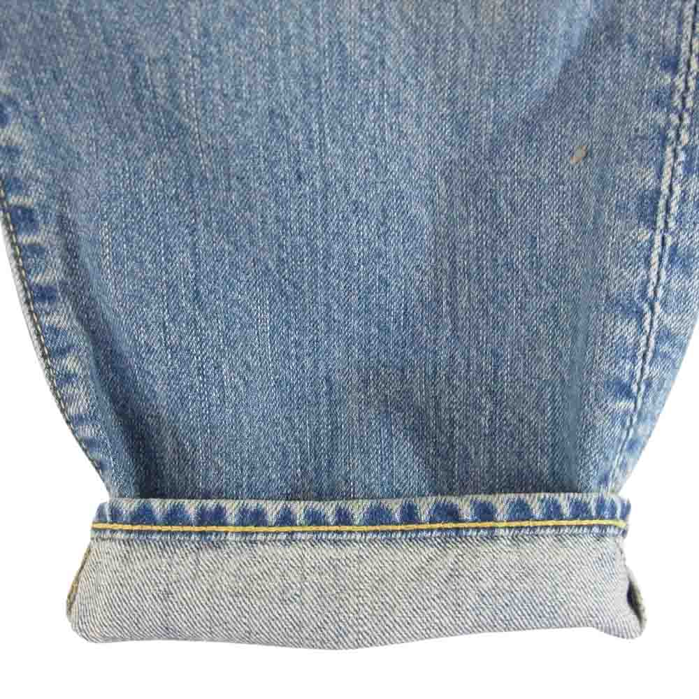 ザ シンゾーン STRAIGHT DENIM ウォッシュ加工 ストレート デニム パンツ インディゴブルー系 38【中古】