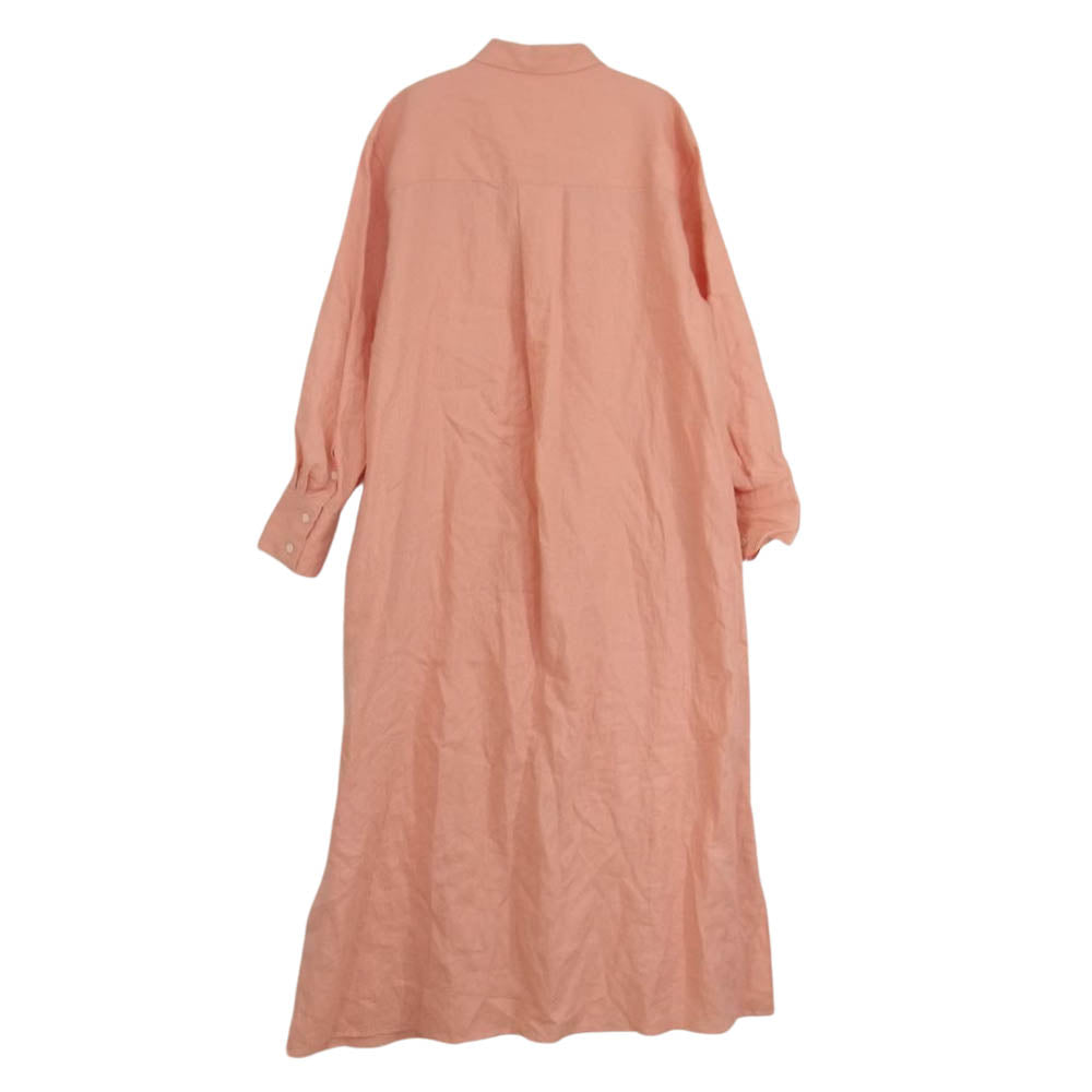 ウィムガゼット WGZ1021409A0007 リネン シャツ ワンピース オレンジ系 36【中古】