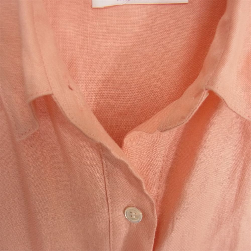 ウィムガゼット WGZ1021409A0007 リネン シャツ ワンピース オレンジ系 36【中古】