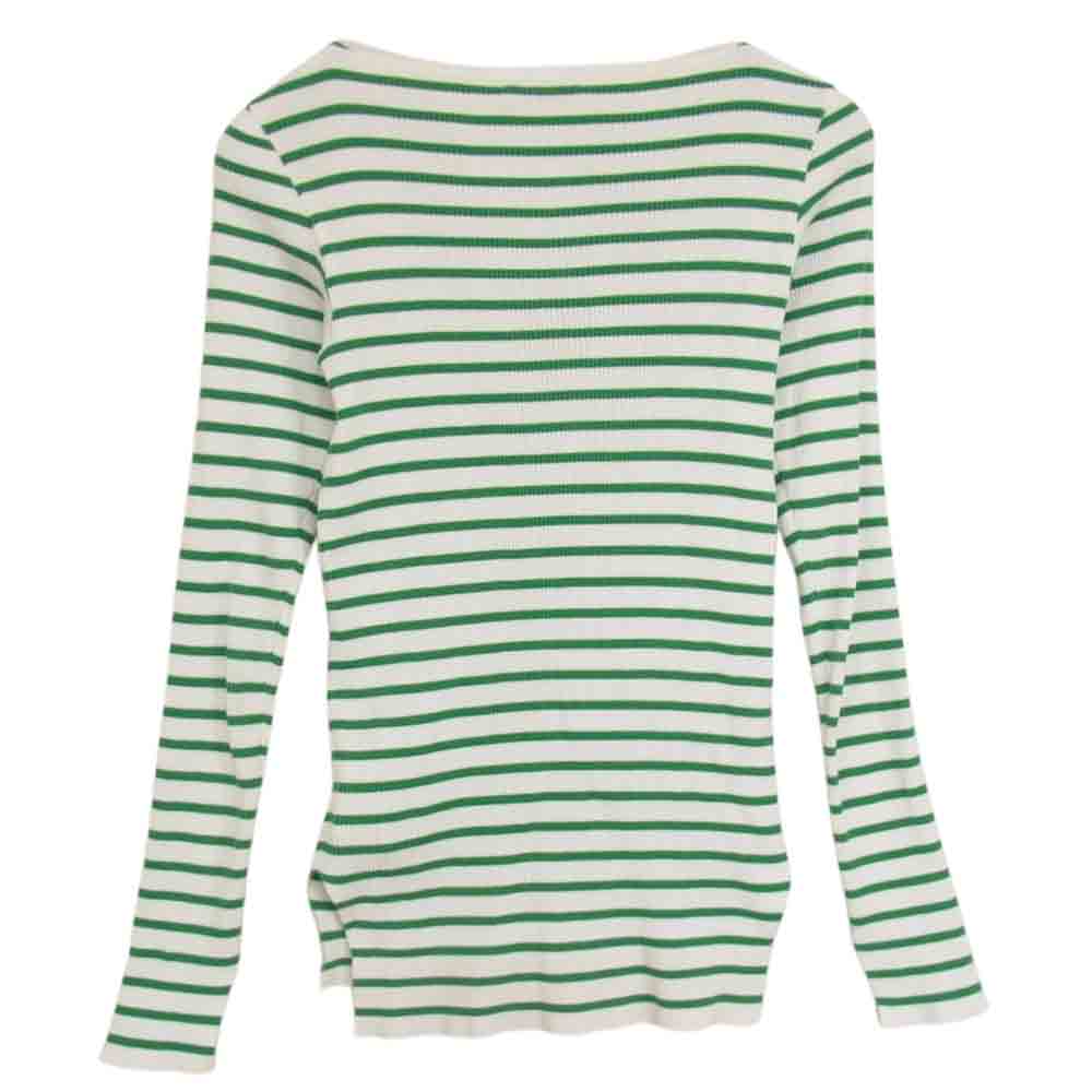 AURALEE オーラリー A22SB01RH  Ron Herman ロンハーマン RIB BOAT NECK L/S TEE リブカットソー グリーン系 1【中古】