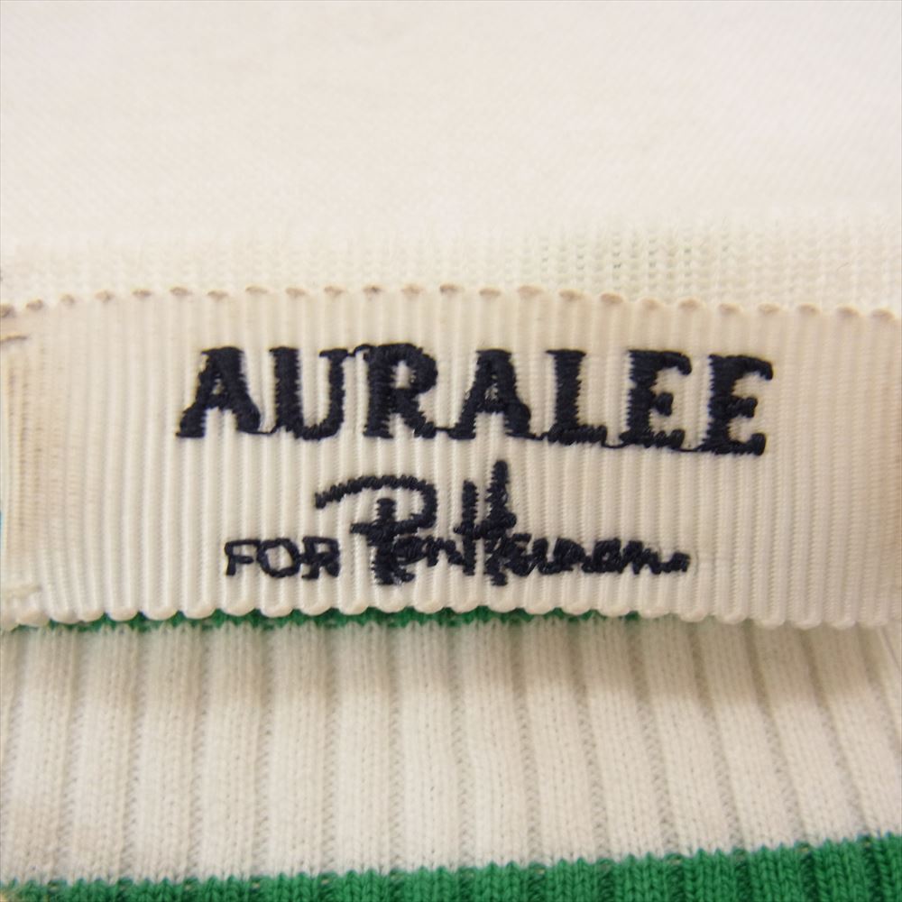AURALEE オーラリー A22SB01RH  Ron Herman ロンハーマン RIB BOAT NECK L/S TEE リブカットソー グリーン系 1【中古】