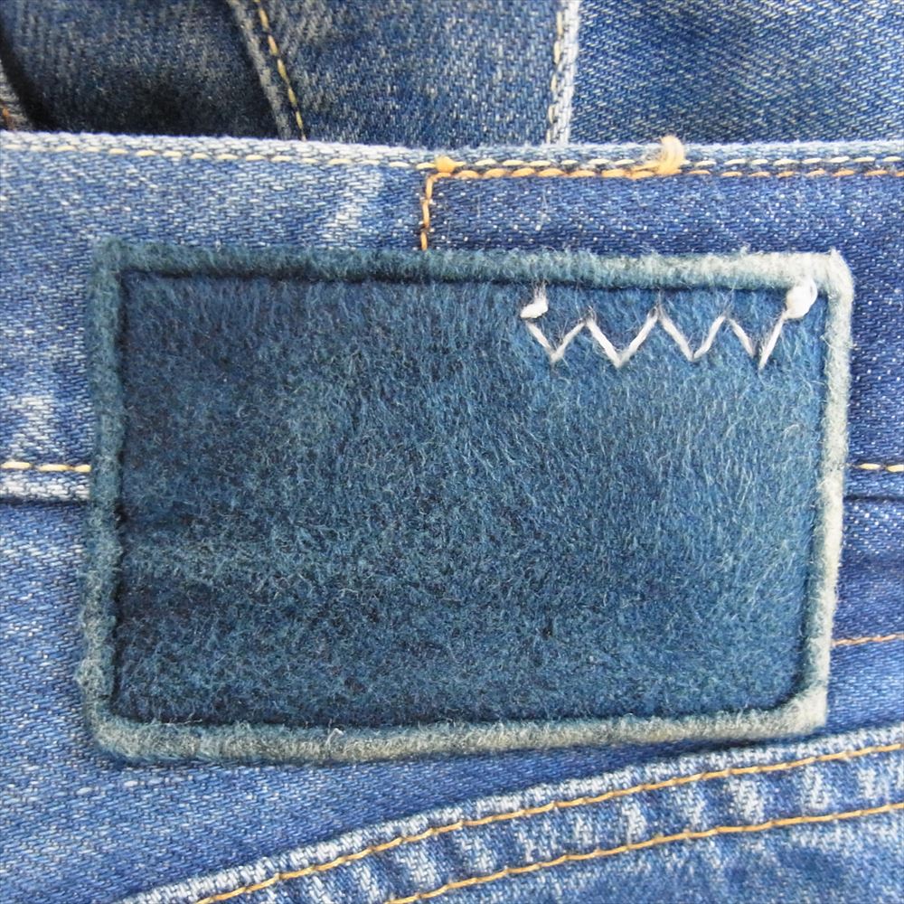 VISVIM ビズビム 14AW WMV 0314205005004 SOCIAL SCULPTURESS-S DMGD ソーシャル スカルプチャー ダメージ デニムパンツ インディゴブルー系 3【中古】