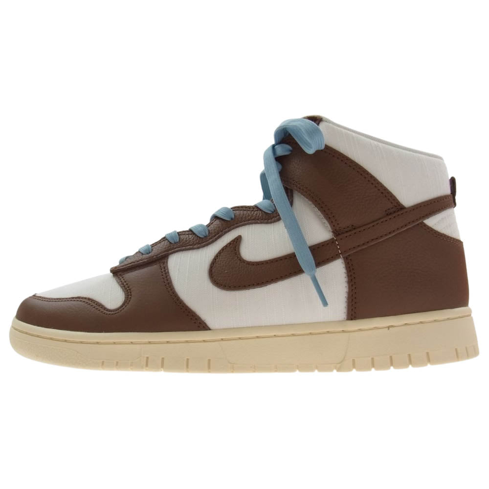 NIKE ナイキ DQ8800-200 DUNK HI RETRO PRM ダンク ハイ レトロ プレミアム ピーカン スニーカー ホワイト系 ブラウン系 30cm【新古品】【未使用】【中古】