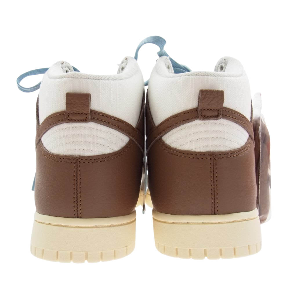 NIKE ナイキ DQ8800-200 DUNK HI RETRO PRM ダンク ハイ レトロ プレミアム ピーカン スニーカー ホワイト系 ブラウン系 30cm【新古品】【未使用】【中古】