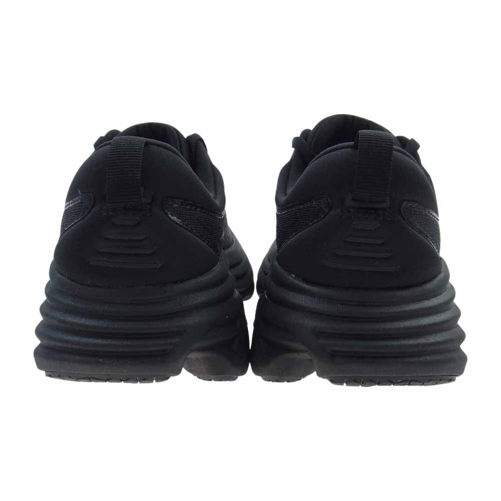 HOKA ONE ONE ホカ オネオネ W BONDI 8 1127952 ボンダイ8 スニーカー ランニングシューズ ブラック系 23.5cm【極上美品】【中古】