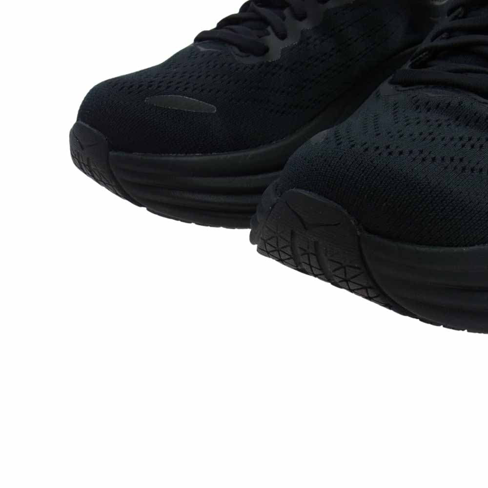 HOKA ONE ONE ホカ オネオネ W BONDI 8 1127952 ボンダイ8 スニーカー ランニングシューズ ブラック系 23.5cm【極上美品】【中古】