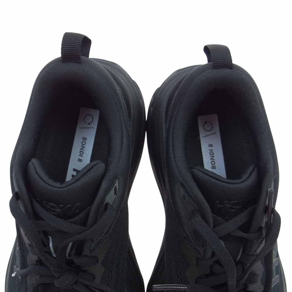 HOKA ONE ONE ホカ オネオネ W BONDI 8 1127952 ボンダイ8 スニーカー ランニングシューズ ブラック系 23.5cm【極上美品】【中古】