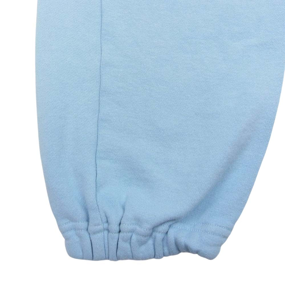 セントマイケル 22SS SM-S22-0000-053 ロゴプリント スウェットパンツ サックスブルー ブルー系 XL【美品】【中古】