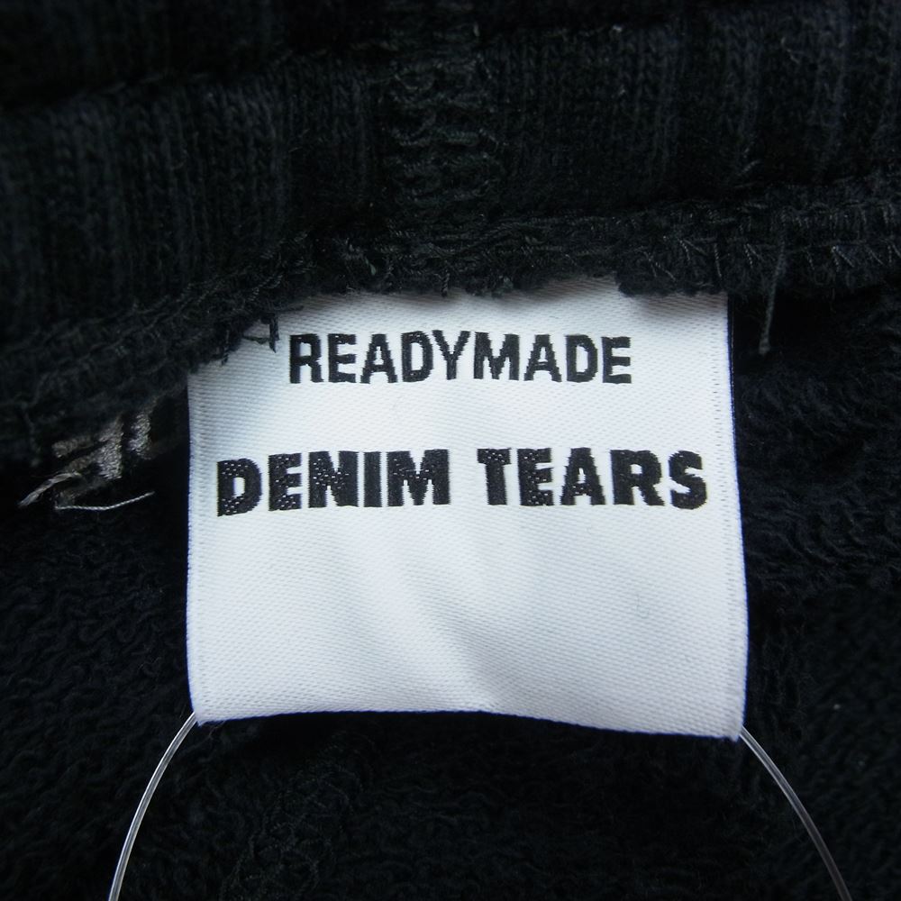 READY MADE レディメイド 22AW RM-K01-0000-132 DENIM TEARS CTNWR SW SHORTS MNS デニムティアーズ スウェット ショーツ ハーフパンツ ブラック系 L【美品】【中古】