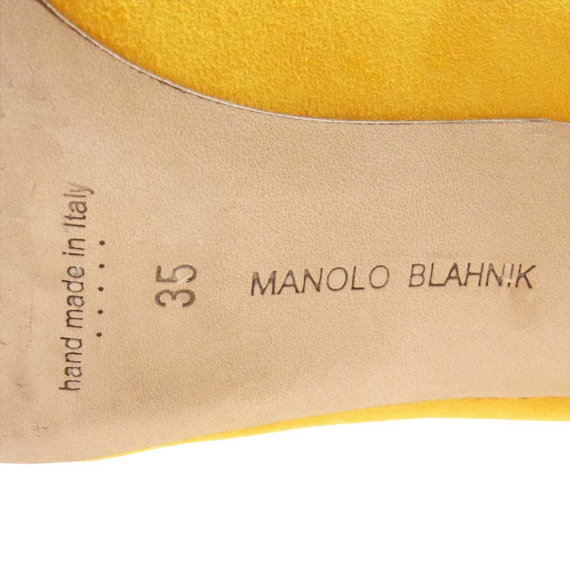 MANOLO BLAHNIK マノロブラニク ポインテッドトゥ スエード ヒール