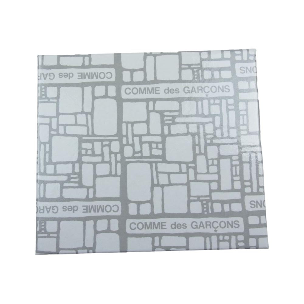 COMME des GARCONS コムデギャルソン SA7100 ラウンドファスナー 二つ折り コンパクトウォレット ブラック系【中古】