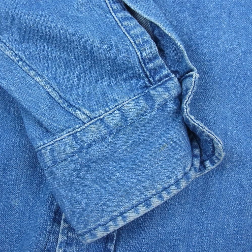 エイチ ビューティアンドユース 20AW 1211-299-7626 BITING DENIM BIG BD SHIRT バイティング デニム ビッグ ボタンダウン シャツ インディゴブルー系 M【中古】