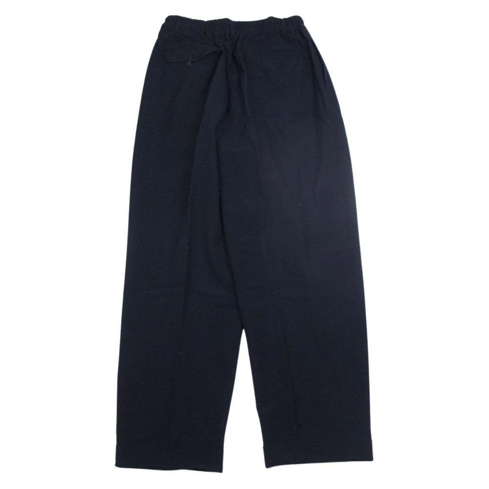 COMME des GARCONS HOMME PLUS コムデギャルソンオムプリュス AD1991 PP-11004M 90s ヴィンテージ イージー ウール スラックスパンツ ネイビー系 M【中古】