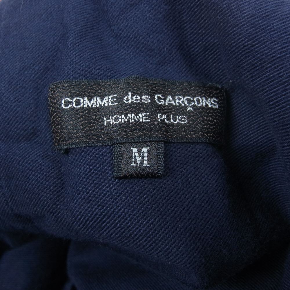 COMME des GARCONS HOMME PLUS コムデギャルソンオムプリュス AD1991 PP-11004M 90s ヴィンテージ イージー ウール スラックスパンツ ネイビー系 M【中古】