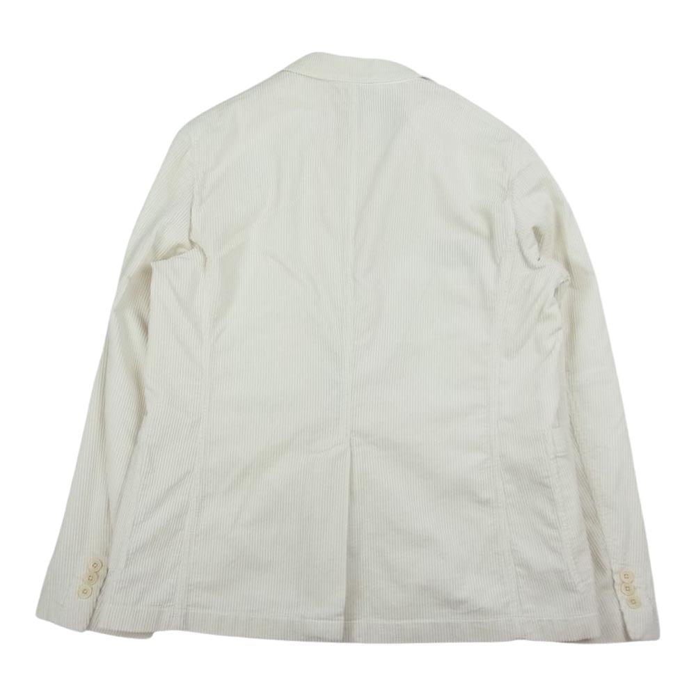 POLO RALPH LAUREN ポロ・ラルフローレン コーデュロイ 3B テーラードジャケット オフホワイト系 L【極上美品】【中古】