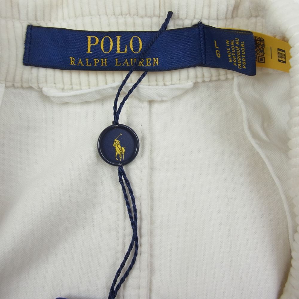 POLO RALPH LAUREN ポロ・ラルフローレン コーデュロイ 3B テーラードジャケット オフホワイト系 L【極上美品】【中古】
