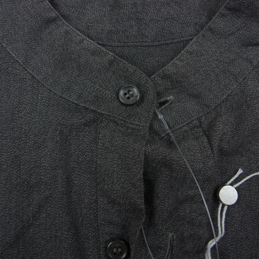 COMOLI コモリ 22SS V01-02006 ヨリ杢 プルオーバー 長袖 シャツ グレー系 2【美品】【中古】