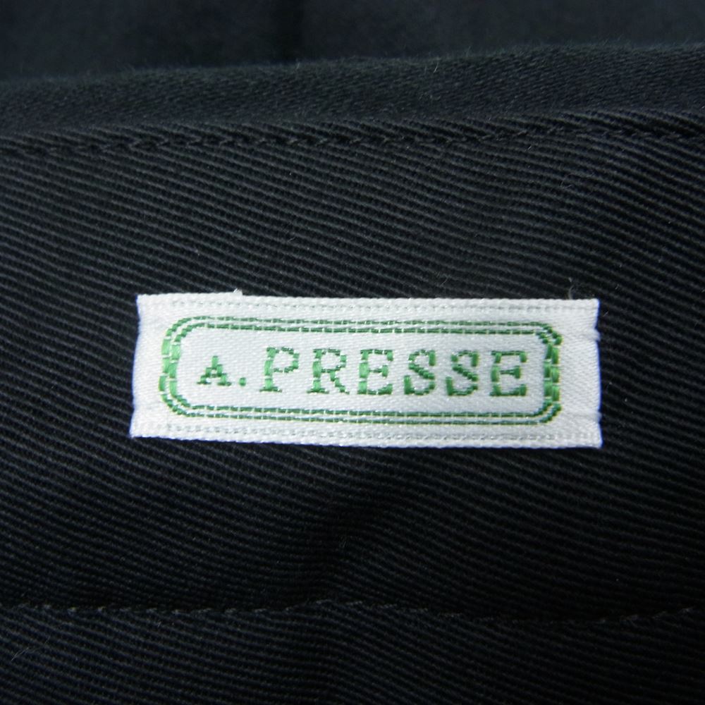 アプレッセ  22SS 22SAP-04-04H Chino Trousers チノ トラウザーズ チノパン パンツ ブラック系 2【中古】