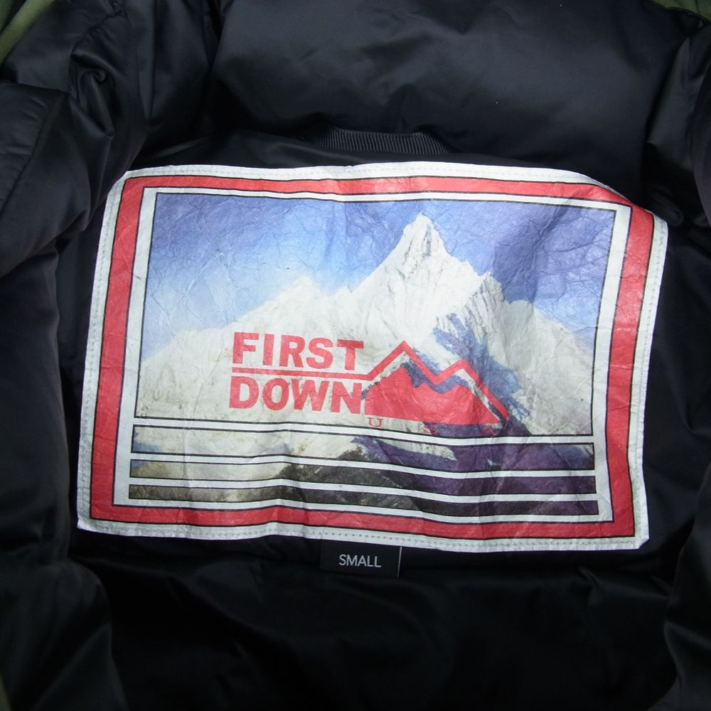 ファーストダウン 21AW 213-1521 パネルダウンジャケット カーキ系 S【中古】