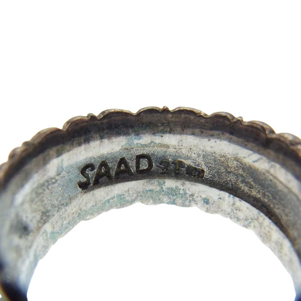 SAAD サード 太陽神 サン リング シルバー系 20号【中古】