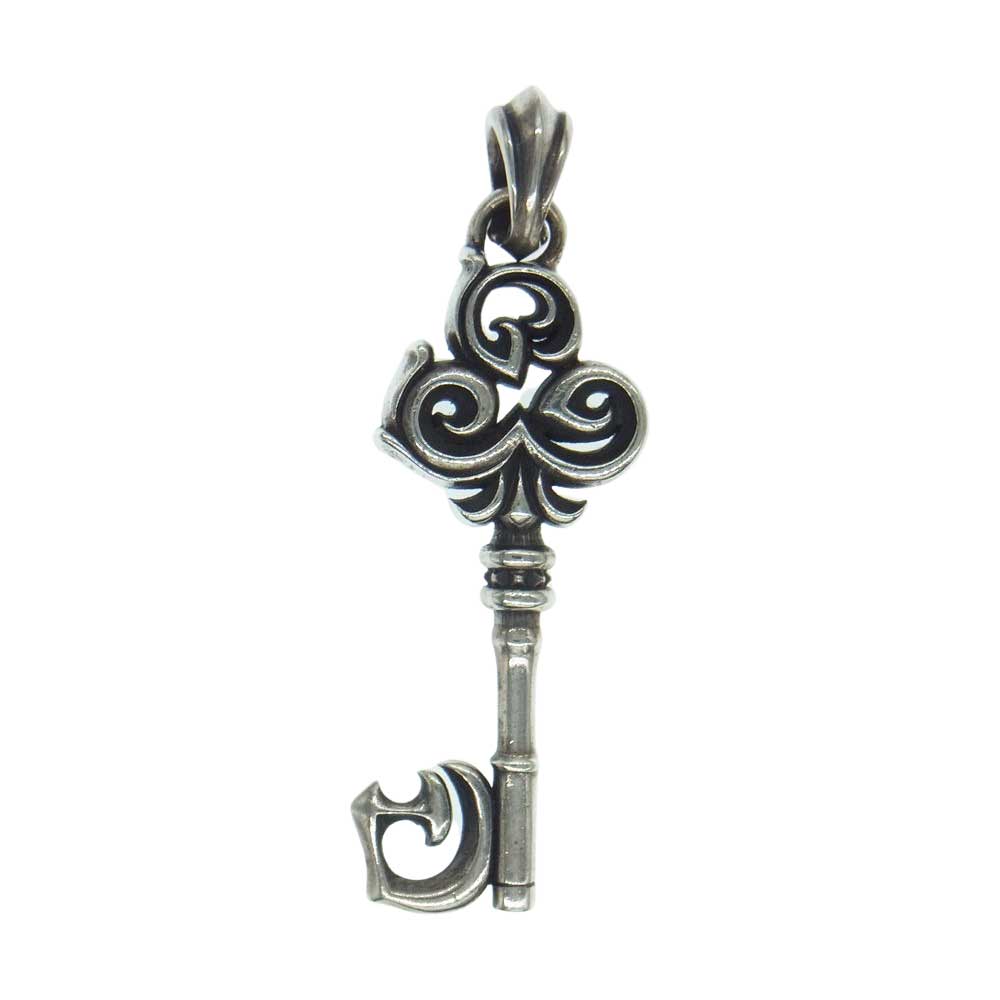 DEAL DESIGN ディールデザイン トライバル トランプ クローバー キー ペンダントトップ シルバー系【中古】