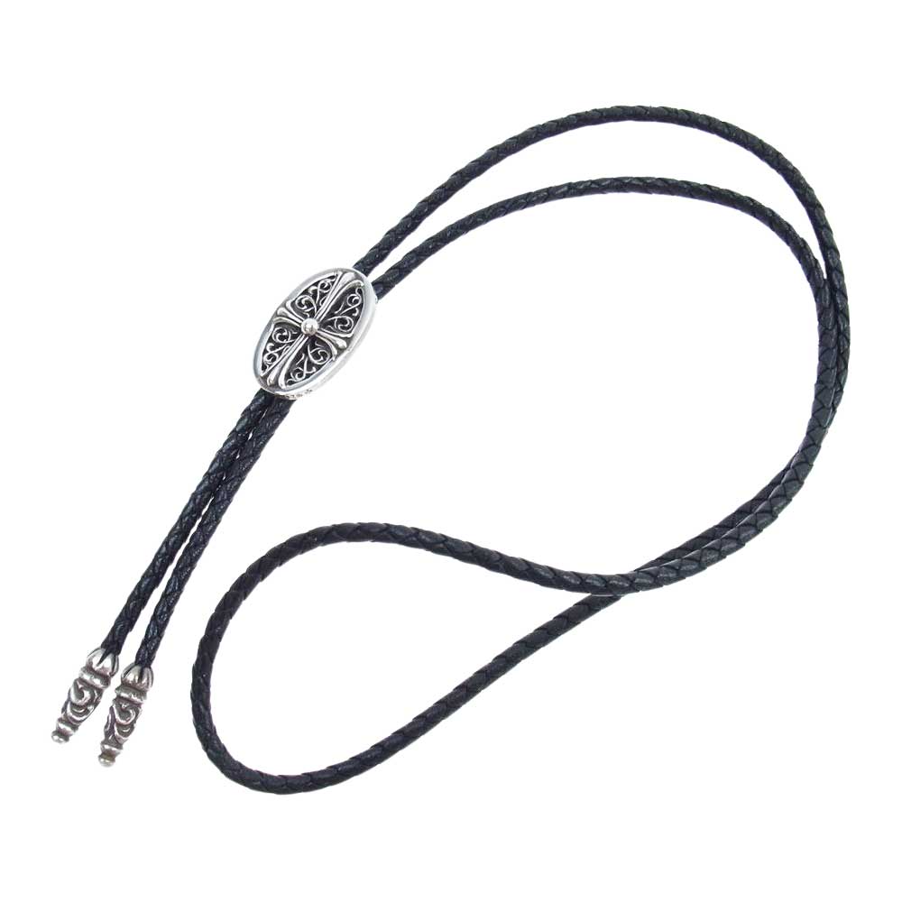 CHROME HEARTS クロムハーツ（原本有） BOLOTIE OVALTINY タイニー クラシック ループタイ ネックレス シルバー系 ブラック系【中古】